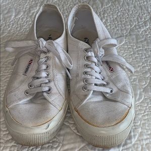 White superga sneakers fair condition size 8